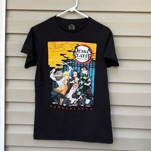 Demon Slayer mens black tee shirt